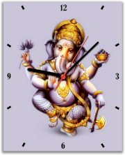Lovely Collection Ganesha Religious Analog Wall Clock