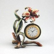 Ashleigh Manor 4-Inch Flower Clock, Multi
