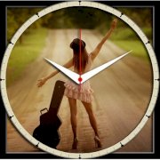 Shopmillions Girl Analog Wall Clock