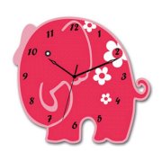 Gloob Pretty Elephant Wall Clock Sticker GL672DE73PFEINDFUR