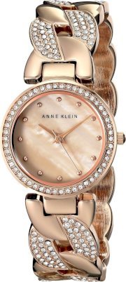 Anne Klein Women's Swarovski Rose Gold-Tone Watch, 26mm 63803