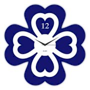  Klok Flower Wall Clock Dark Blue KL593DE32ALVINDFUR