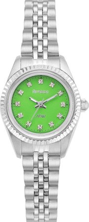 Armitron Women's Swarovski Green-Silver Watch, 24mm 61547