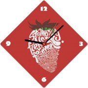 Lovely Collection Strawberry love forever Analog Wall Clock