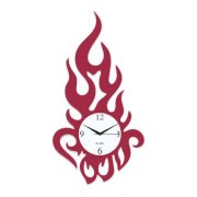 Klok Modern Flame Wall Clock Lilac KL593DE25ZWSINDFUR