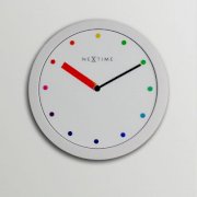 NeXtime Color Change Round Wall Clock NE552DE48EJBINDFUR