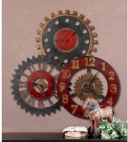 Uttermost Rusty Movements Metal 35 Inch Wall Clock