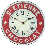 Lascelles St Etienne Wall Clock, Red, Dia.36cm