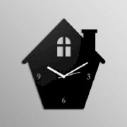 Pyramid Clocks Sweet Home Black Wall Clock