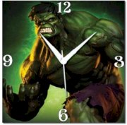  WebPlaza Hulk Premium Analog Wall Clock (Green) 