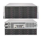 Server Supermicro SuperServer 6048R-E1CR36H (Black) (SSG-6048R-E1CR36H) E5-2690 v3 (Intel Xeon E5-2690 v3 2.60GHz, RAM 16GB, PS 1280W, Không kèm ổ cứng)