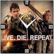 WebPlaza Live Die Repeat Analog Wall Clock (Multicolor) 