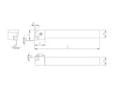 Cán dao tiện ngoài Marox MCLNR-2525M12