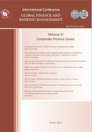 Volume III - Corporate Finance Issues