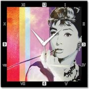  Shoprock Audrey Hepburn Analog Wall Clock (Black) 