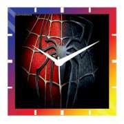 Moneysaver Spider Man Logo Analog Wall Clock (Multicolour) 