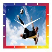  Moneysaver Kicking Ball Analog Wall Clock (Multicolor) 