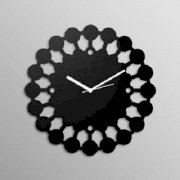 Pyramid Clocks Chakras Black Wall Clock