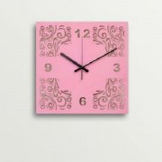ArtEdge Pink Tribal Design Laser Cut Work Wall Clock