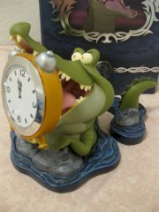 New Disney Villains Tick Tock the Crocodile Clock Croc Clock Disney Figurine + Real Clock Desk Clock