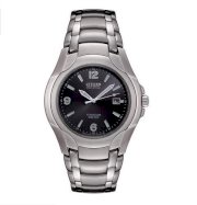  Citizen Men's "Eco-Drive" 180 WR100 Titanium Watch, 40mm 63412