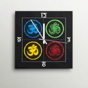 ArtEdge Colorful Four Om Wall Clock GA420DE53FZEINDFUR