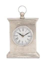 Benzara Antique Styled Aluminum Table Clock