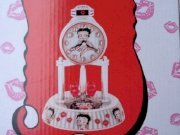 Betty Boop Porcelain Base & Dial Glass Dome Anniversary Cloc