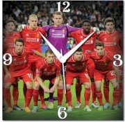  WebPlaza Liverpool Fc Players 2015 Analog Wall Clock (Multicolor) 