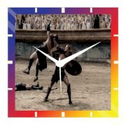  Moneysaver Amazon Fight Analog Wall Clock (Multicolor) 