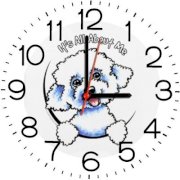 Ellicon B191 It'S All About Me Analog Wall Clock (White) 