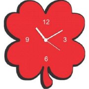 Fab Time Red Flower Wall Clock FA116DE85TEKINDFUR