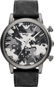     Emporio Armani Men's Chronograph Leather Watch 46mm 64208