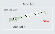 Móc áo phòng tắm 304 MI 4 