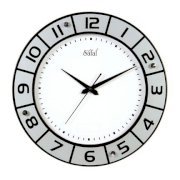 Safal Quartz Wall Clock White & Silver SA553DE49SPQINDFUR