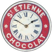 Lascelles St Etienne Wall Clock, Red, Dia.25.5cm