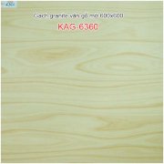 Gạch lát nền Ceramic vân bóng gỗ 600x600 KAG-6360
