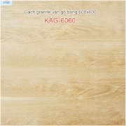 Gạch lát nền Ceramic vân bóng gỗ 600x600 KAG-6060