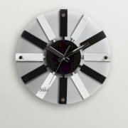 Safal Quartz 12 Piece Magic Wall Clock Black And White SA553DE73CNYINDFUR