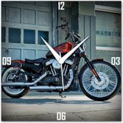  WebPlaza Harley Davidson Nightster Analog Wall Clock (Multicolor) 
