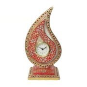 eCraftIndia Red & White Crystal Trophy Clock EC983DE15PZOINDFUR
