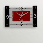 Safal Quartz Rectangular Black And Red Beauty Wall Clock SA553DE62COJINDFUR