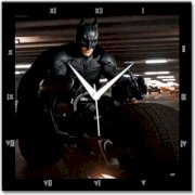  Shoprock Batman on Bike Analog Wall Clock (Black) 