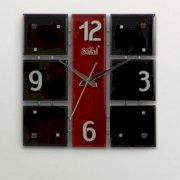 Safal Quartz Bold Beauty Wall Clock Black And Red SA553DE81CNQINDFUR