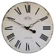 Lascelles Smith Wall Clock, Dia.50cm, White
