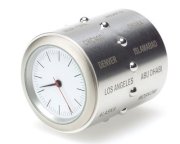 Charlotte Van Der Waals World Time Clock Stainless Steel