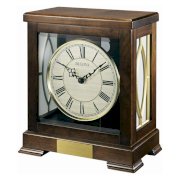 Bulova Bulova Victory Chiming Mantel Clock, Brown, Wood