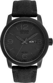 Citizen Men's Black Canvas Strap Eco-Drive Watch, 42mm 63457