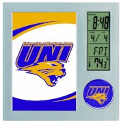 NCAA Northern Iowa Panthers Digital Desk Clock Picture Frame