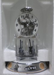 Elvis Porcelain Base Anniversary Clock